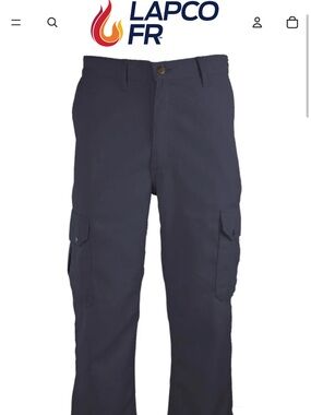 Men's FR Cargo Uniform Pants |  34 inch waist, 30 Inch inseam Navy NWOT!!